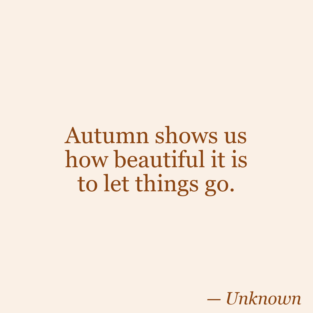 Autumn Leaves Instagram quote template example