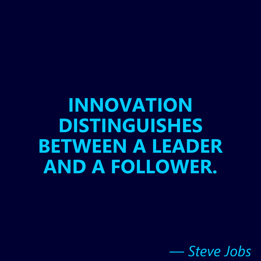 Electric Blue Instagram quote template example