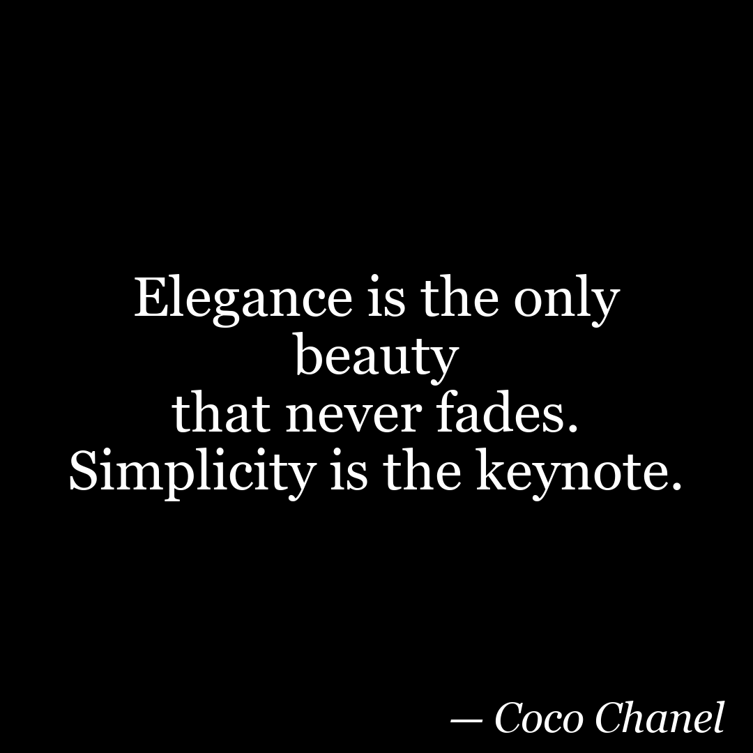 Elegant Black Instagram quote template example