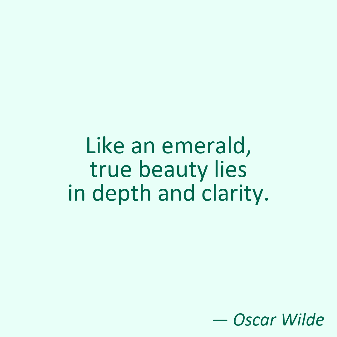 Emerald Glow Instagram quote template example