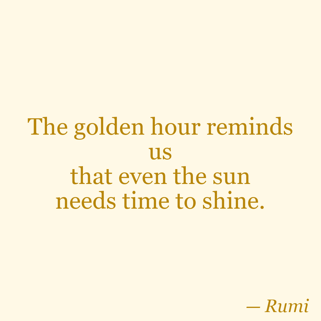 Golden Hour Instagram quote template example