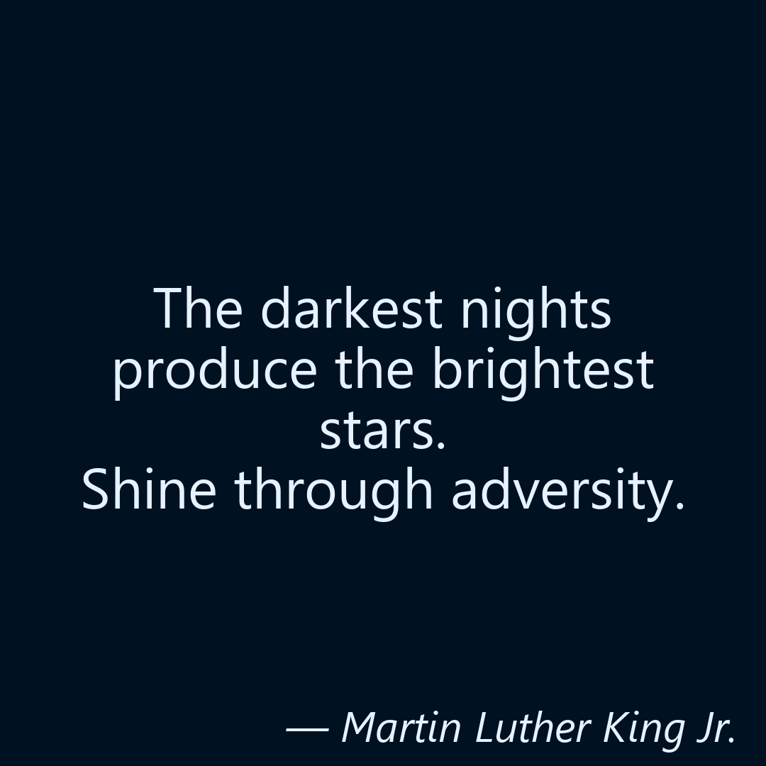 Midnight Navy Instagram quote template example