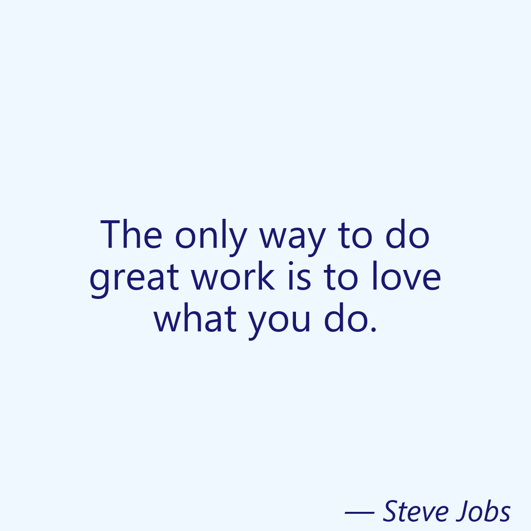 Minimal Blue Instagram quote template example